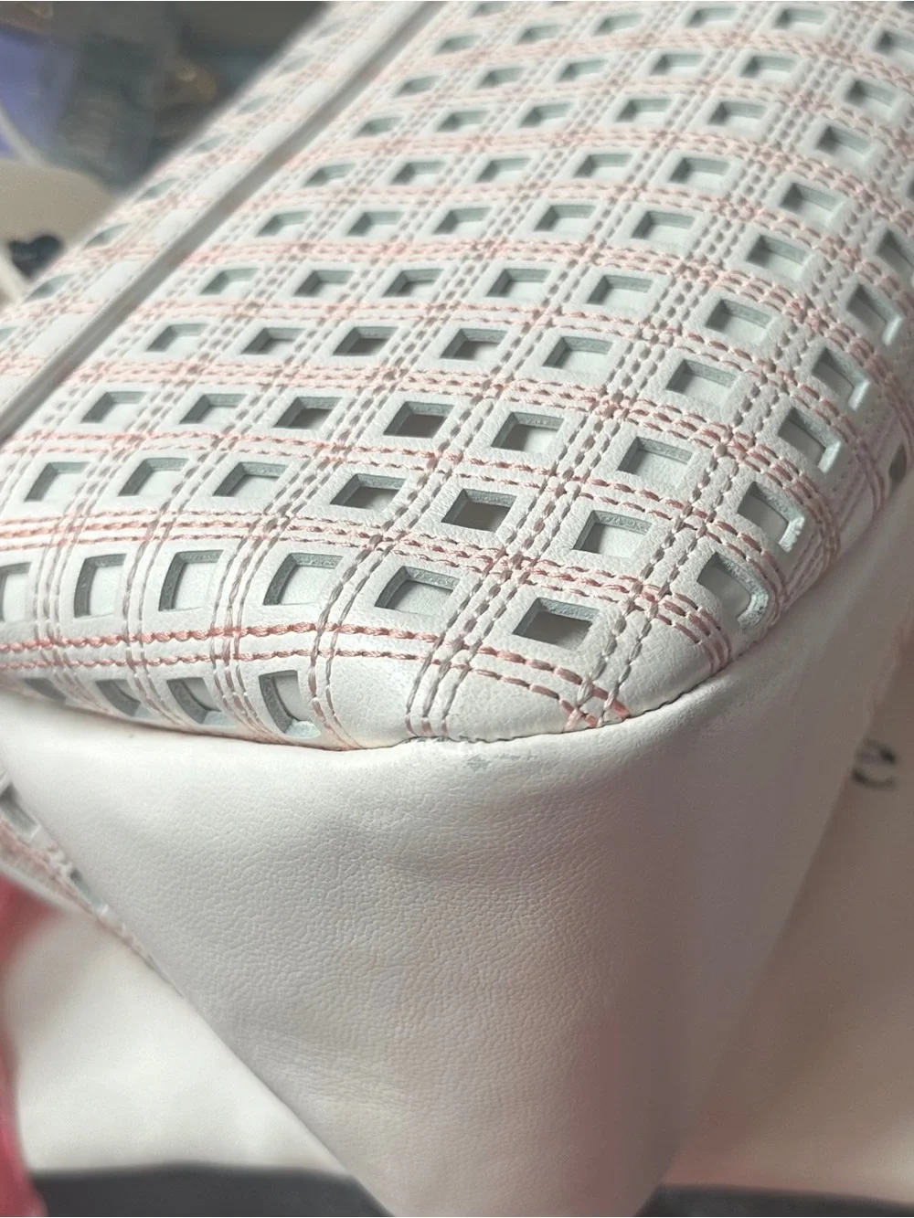 Kate Spade Grace Perforated Convertible Shoulder Bag With Dust Bag and Scarf.
